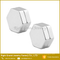 Provided Customized Stainless Steel Fashion Hexagon Magnetic Earring Jewelry